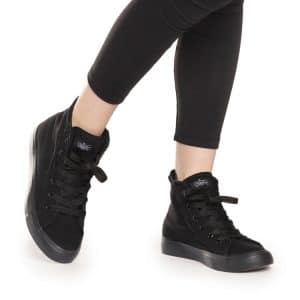 LDP black high top sneakers