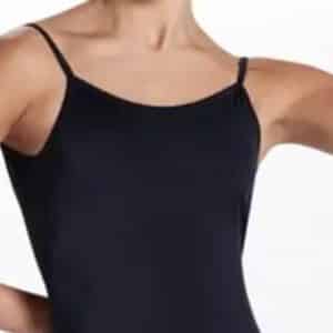 Black Scoop Low Back Leotard